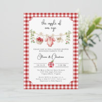 Die Apfel Unserer Augen Paare-Baby-Shower-Einladun