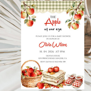 Die Apfel Unseres Auges Baby Shower Party Einladung