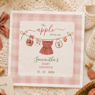 Die Apfel Unseres Auges Wäscheleine dusty rose Serviette