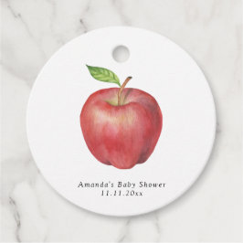 Die Apfeldusche unserer Augen Baby-Dusche Danke Geschenkanhänger