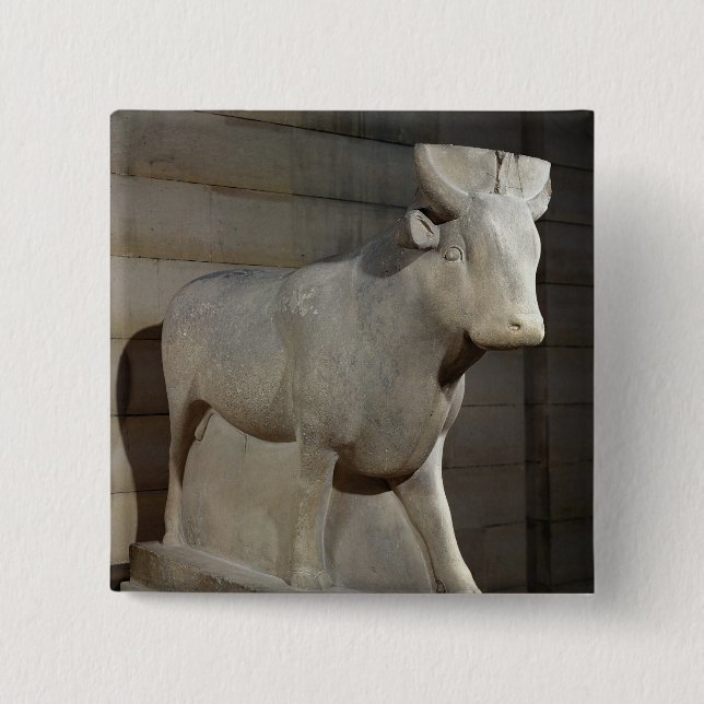Die API Stier, vom Serapeum, Memphis Button (Vorderseite)