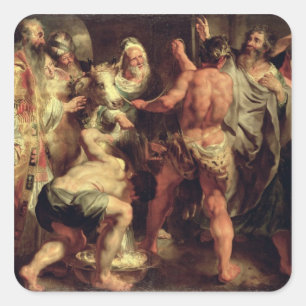 Die Apostel, das St Paul und das St. Barnabas bei Quadratischer Aufkleber