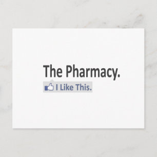 Die Apotheke... Ich mag das Postkarte