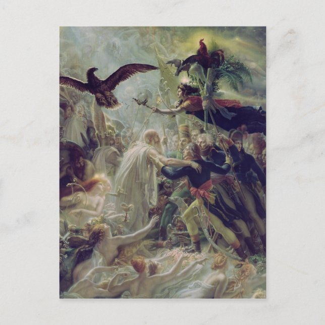 Die Apotheose des französischen Helden Postkarte (Vorderseite)