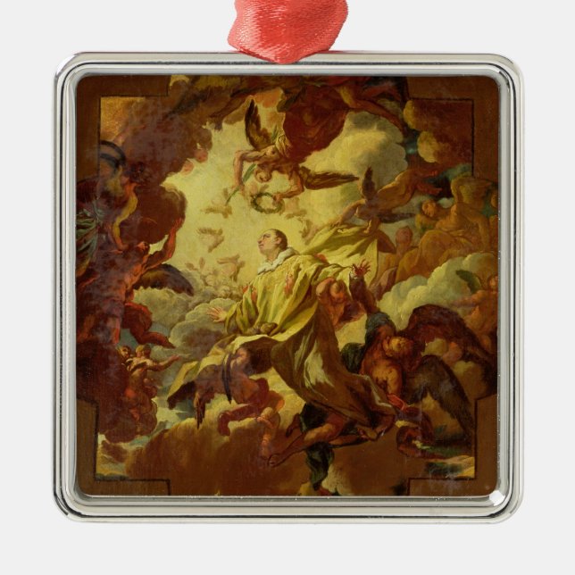 Die Apotheose von St Stephen Silbernes Ornament (Vorne)