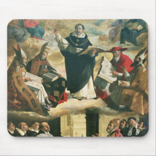 Die Apotheose von St Thomas Thomas von Aquin, 1631 Mousepad