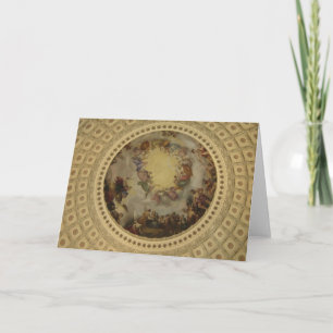 Die Apotheose von Washington - Hauptstadt Rundbau Karte