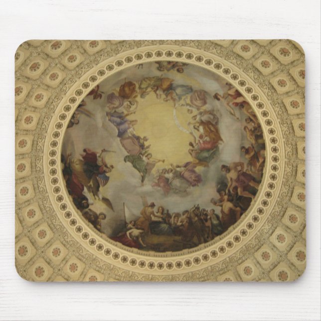 Die Apotheose von Washington - Hauptstadt Rundbau Mousepad (Vorne)