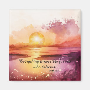 Die Aquarell-Strand-Serie Design 3 Magnet