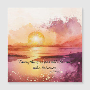 Die Aquarell-Strand-Serie Design 3 Magnetkarte