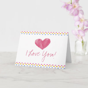 Die Aquarellenkarte Liebe du Valentinkarte Karte