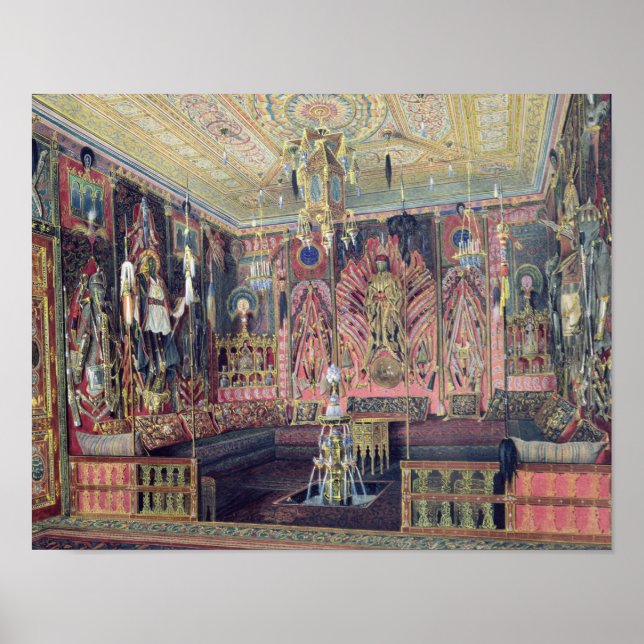 Die arabische Halle im Catherine Palace 0 Poster (Vorne)