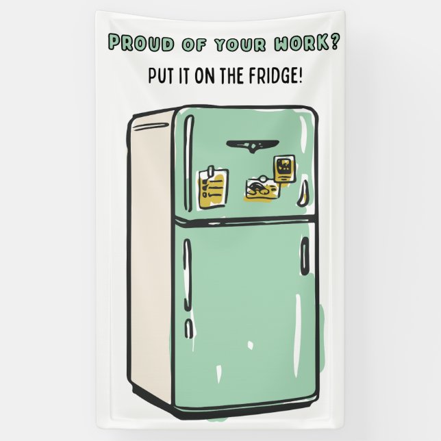 Die Arbeit der Schüler wird für die Klassenzimmer  Banner (Vertikal)