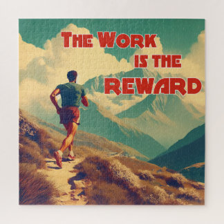 Die Arbeit ist das belohnte Runner Mountains Puzzle