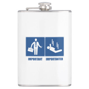 Die Arbeit ist wichtig, das Tauchen in der Luft is Flachmann