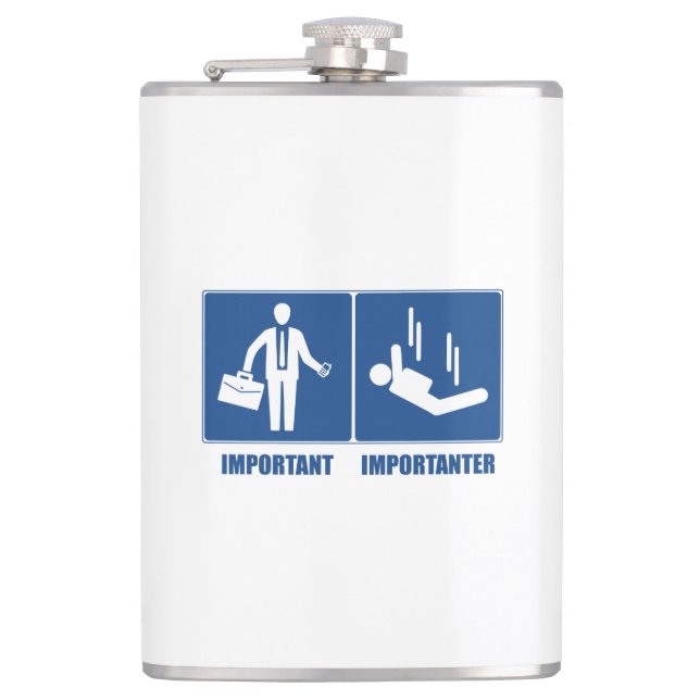 Die Arbeit ist wichtig, das Tauchen in der Luft is Flachmann (Vorderseite)