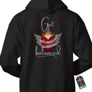 Die ARBEIT LIEBE BALANCE - Komm ins Gleichgewicht Hoodie