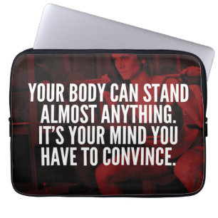 Die Arbeit von Frauen inspirierende Worte Laptopschutzhülle