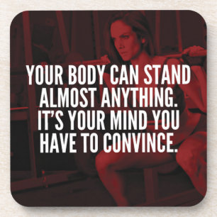 Die Arbeit von Frauen inspirierende Worte Untersetzer