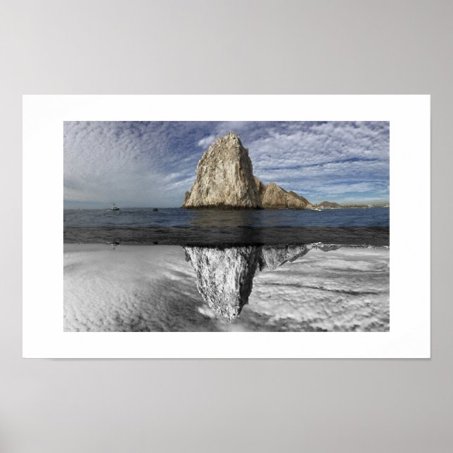 Die Arch Cabo Mexico Reflexionsfotografie Poster (Vorne)