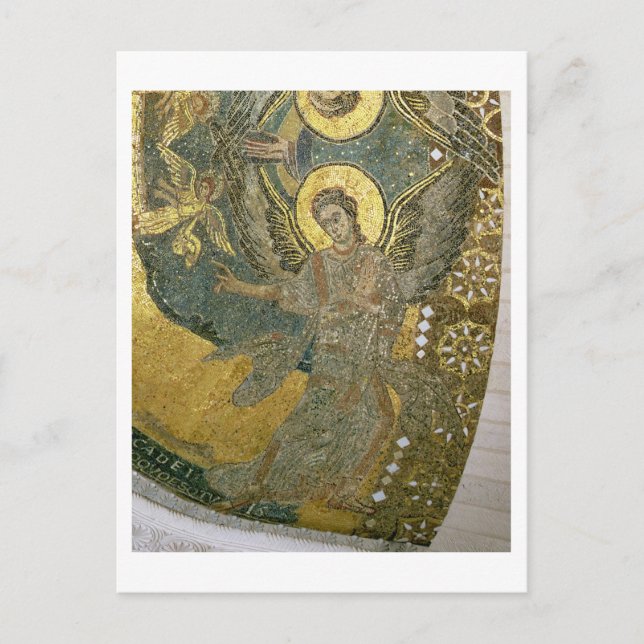 Die Arche des Bündnisses, unterstützt von Tscherub Postkarte (Vorderseite)