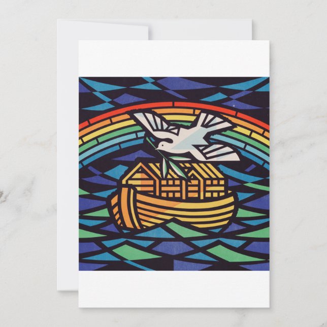 Die Arche Noas mit dem Heiligen Geist Einladung (Vorderseite)