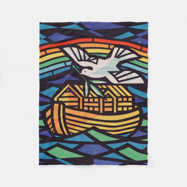 Die Arche Noas mit dem Heiligen Geist Fleecedecke (Vorderseite)
