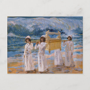 Die Arche passiert den Jordan von James Tissot Postkarte