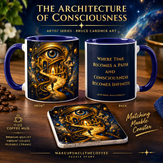 Die Architektur des Bewusstseins Kaffee Steinuntersetzer