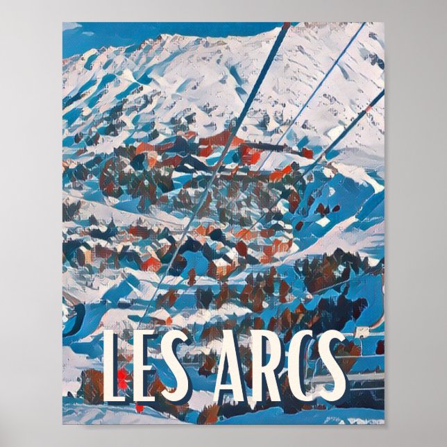 Die Arcs Skistation Poster (Vorne)