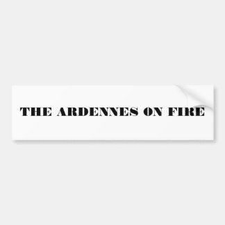 DIE ARDENNEN AUF FEUER-AUTOAUFKLEBERN AUTOAUFKLEBER