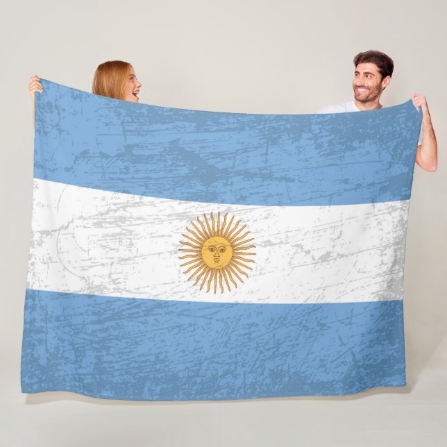 Die argentinische Flagge - Tapestry argentinisches Fleecedecke (Beispiel)