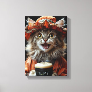 Die Aristokratie Feline - Elegantes Cat Portrait K Leinwanddruck