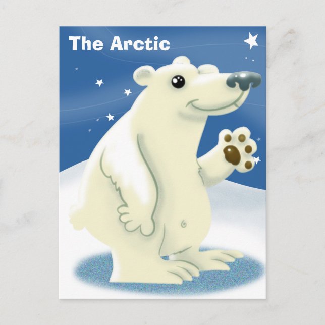 Die Arktis Postkarte (Vorderseite)