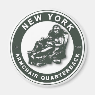 DIE ARMCHAIR QB - New York JETS Magnet