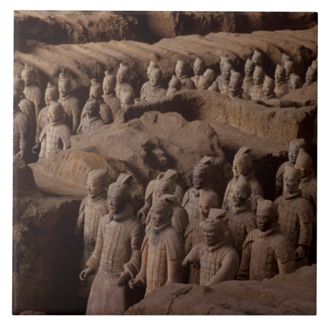 Die Armee der Cotta-Krieger im Kaiser Qin Fliese (Vorderseite)