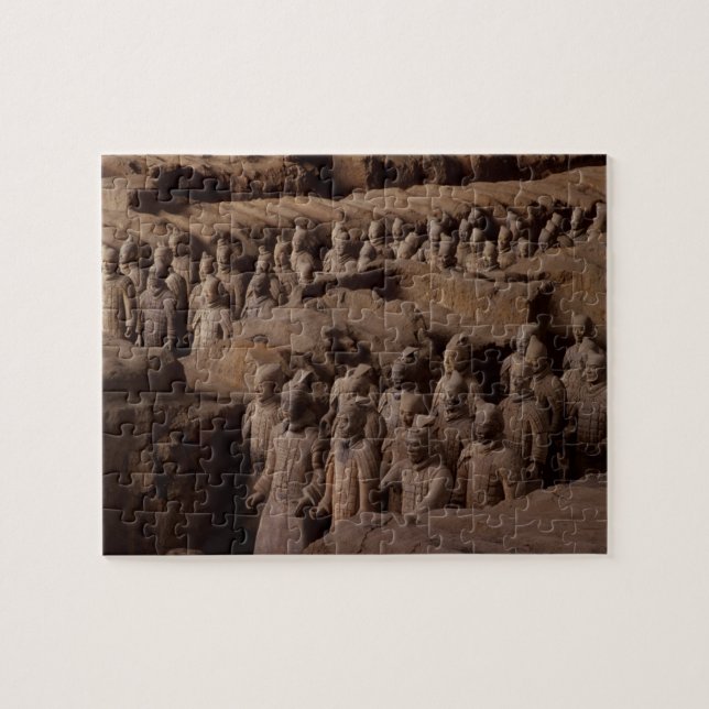 Die Armee der Cotta-Krieger im Kaiser Qin Puzzle (Horizontal)