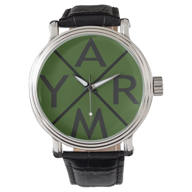 Die Armee ist das Wort. Armbanduhr (Vorderseite)