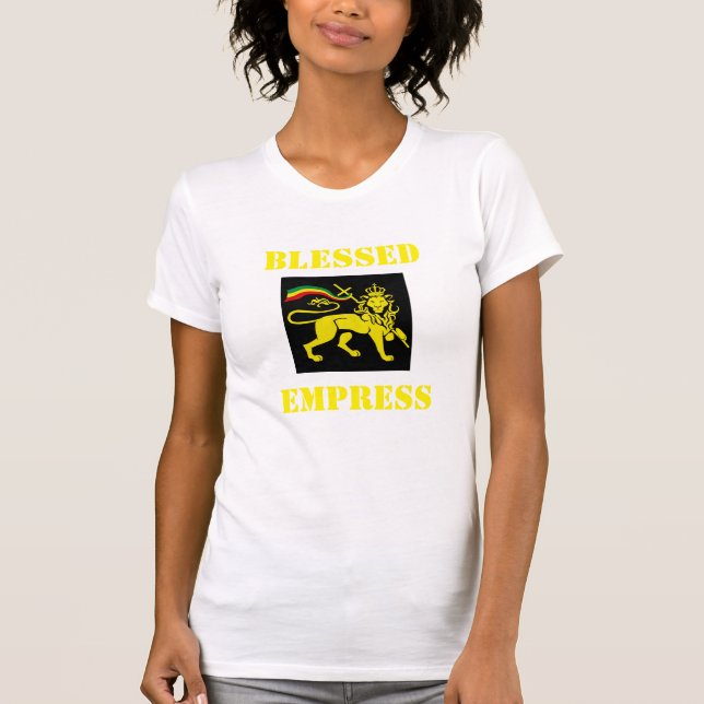 Die Armee-T - Shirt Rasta Frau: Gesegnete Kaiserin (Vorderseite)
