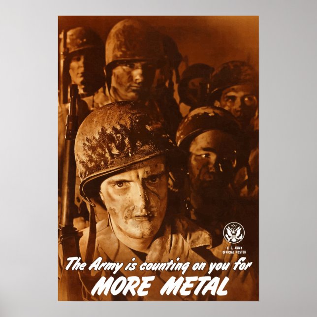 Die Armee zählt auf euch Poster (Vorne)