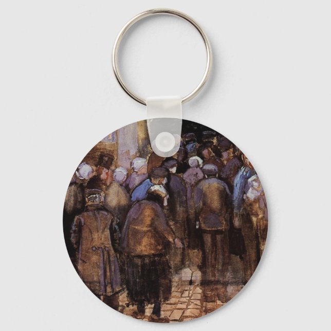 Die Armen und das Geld von Vincent van Gogh Schlüsselanhänger (Vorderseite)