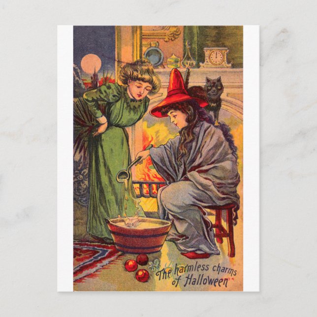Die armlosen Halloween-Charme Postkarte (Vorderseite)
