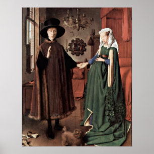 Die Arnolfini Hochzeit von Jan van Eyck Poster