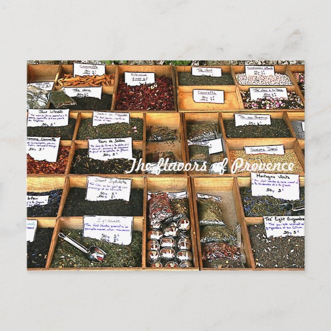 Die Aromen der Postkarte der Provence (Vorderseite)