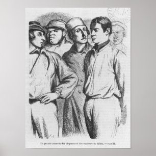 Die arrogante Gruppe der angestellten applauders Poster