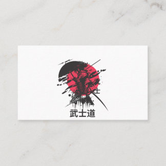 Die Art Card des Samurai-Kriegers Visitenkarte
