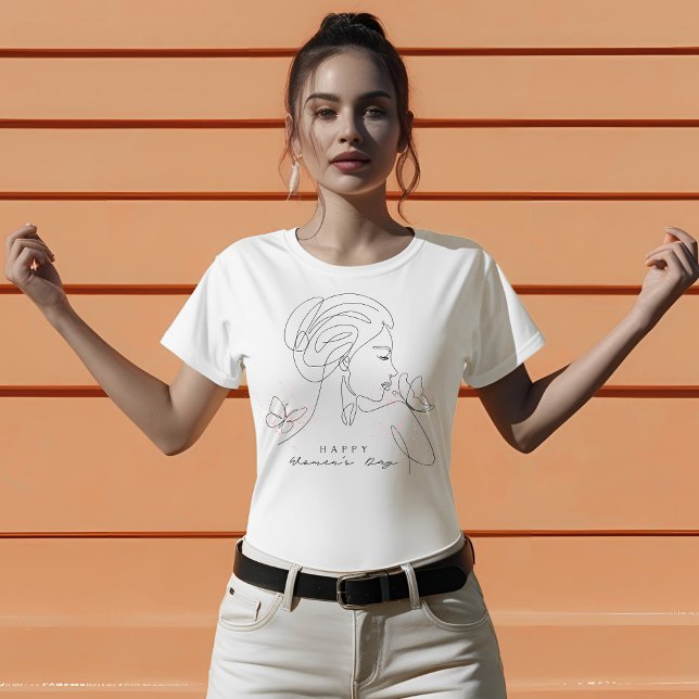 Die Art der einfachen Linie der Mutter T-Shirt (Von Creator hochgeladen)