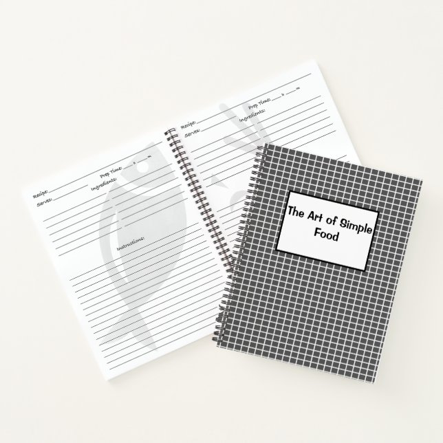 Die Art der einfachen Speisen Notizbuch (Innenseite)