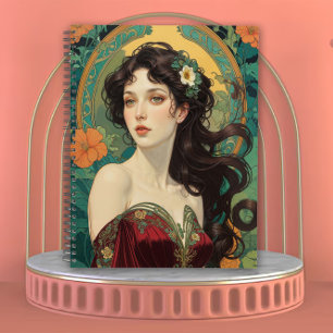 Die Art Nouveau Frau der ewigen Blüte Planer