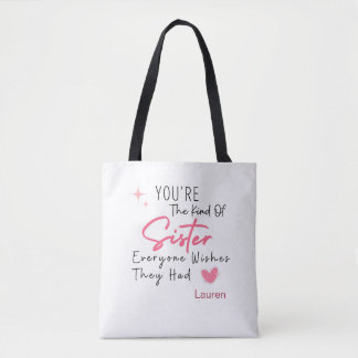 Die Art von Schwester Tote Bag - Personalisiertes 